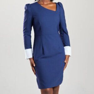 SERAGYI Navy Blue Auggie Dress Size 10 NWT